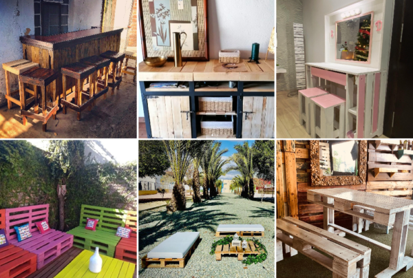 diseño de muebles con pallets