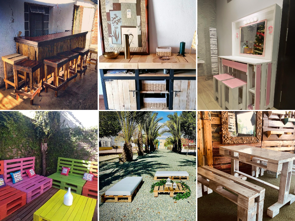diseño de muebles con pallets